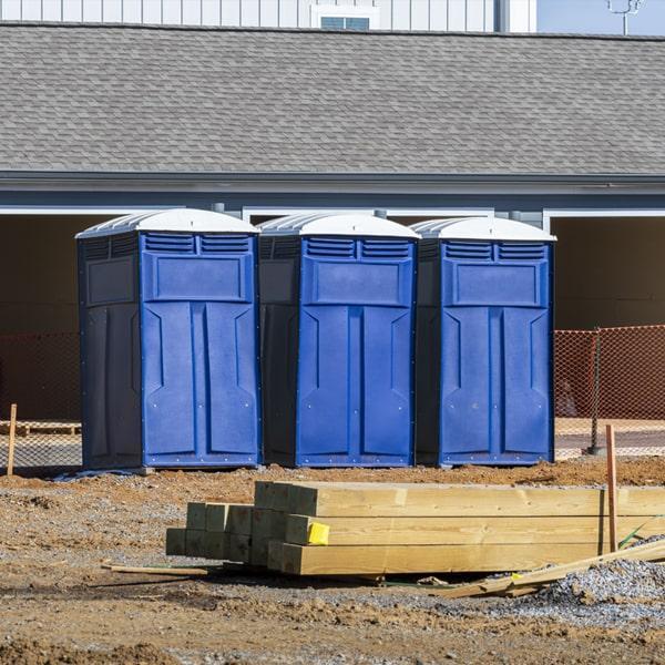 Heavy-duty construction site porta potty in Charlottesville, Virginia
