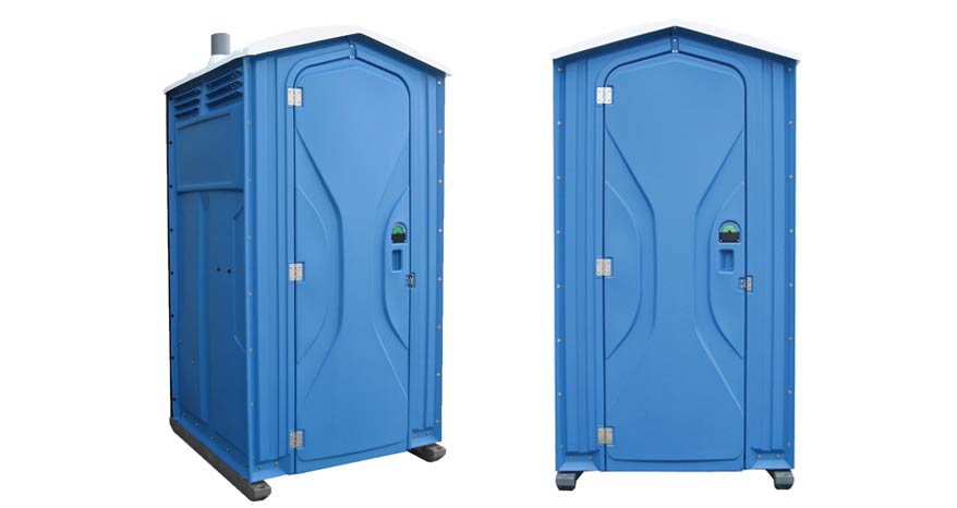 Long-term porta potty units on site in Charlottesville, Virginia